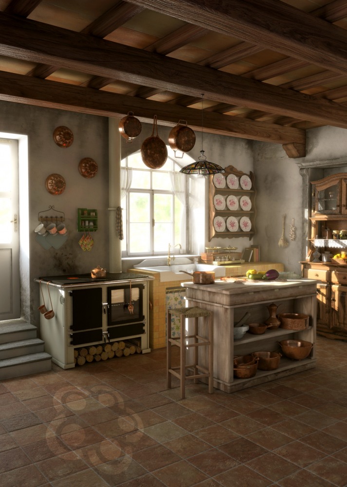 Cucina in taverna: in muratura, in legno Arredamenti taverne rustiche
