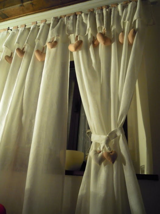 tenda camera da letto rustica