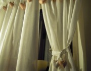 Tenda camera da letto rustica